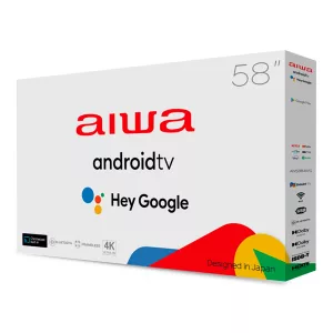 Smart Tv Aiwa 58'' Led Hdr 4k  Google TV Comando De Voz