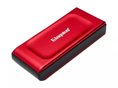 Kingston XS1000 - SSD - 2 TB - externo (portátil) - USB 3.2 Gen 2 (USB-C conector) - rojo