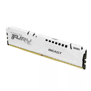 Kingston FURY Beast - DDR5 - módulo - 16 GB - DIMM de 288 contactos - 2800 MHz / PC5-44800 - CL40 - 1.25 V - sin búfer - on-die ECC - blanco
