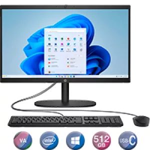 ALL IN ONE HP 22-DG0040 INTEL N200 DDR5 8GB SSD 512GB WIN11 21,45''