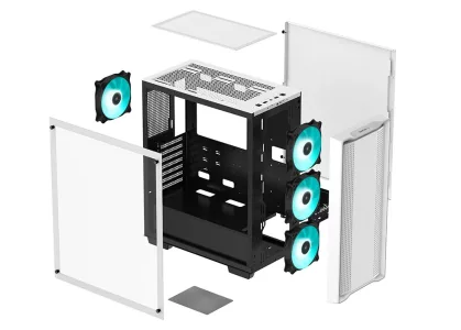 GABINETE DEEPCOOL CC560 V2 C/4 VENTILADORES - WHITE