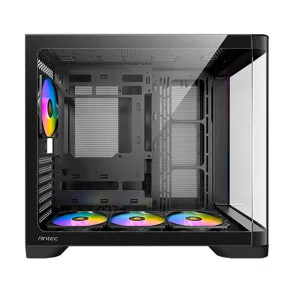 GABINETE ANTEC C5 CURVE ARGB C/4 VENTILADORES ARGB - BLACK