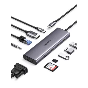 Hub Ugreen 4k Tipoc Usb 3.0/hdmi/vga/rj45/sd