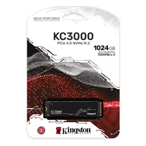 Kingston KC3000 - SSD - 1024 GB - interno - M.2 2280 - PCIe 4.0 (NVMe) - para Intel Next Unit of Computing 12 Pro Kit - NUC12WSKi5