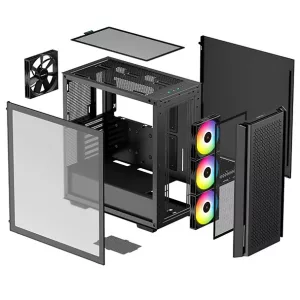GABINETE DEEPCOOL CG560 C/4 VENTILADORES - BLACK
