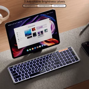 Teclado Retroiluminado Plegable Bluetooth ProtoArc Xk01-plus