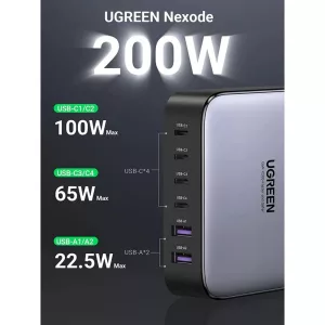 Cargador Ugreen De Escritorio 200w Usbx2/usbcx4