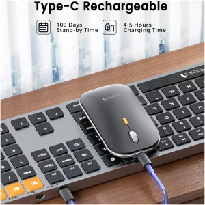 Combo Mouse y Teclado Retroiluminado Bluetooth ProtoArc Km100-a