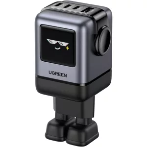 Cargador Ugreen Mini Robot Uno 100W Gan 4 Puertos