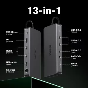 Docking Ugreen Revodok Pro 13 En 1 4k,100w, 10gbps