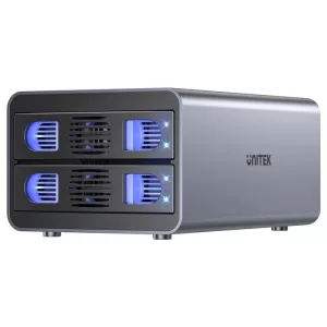 Gabinete Externo Dual Unitek USB 3.0 para 2 discos con RAID