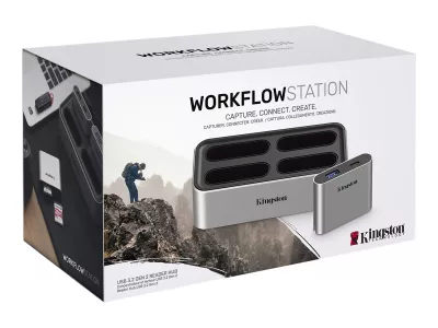 Kingston Workflow Station - Estación de conexión - USB-C 3.2 Gen 2 - con USB miniHub