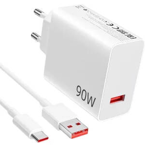 Cargador Xiaomi 90W HyperCharge Combo USB A
