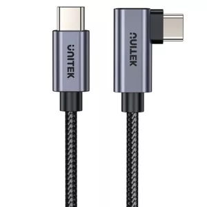 Cable Unitek USB-C a USB-C 90 grados PD 100w 1m