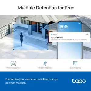 Cámara De Seguridad Tp-Link Tapo C510w Exterior Visión Nocturna 2K 360°