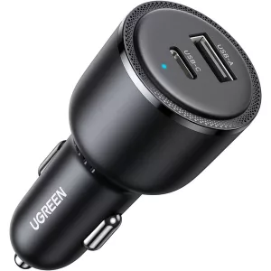 Cargador Ugreen De Auto Usbc Pd Usb 63w Negro