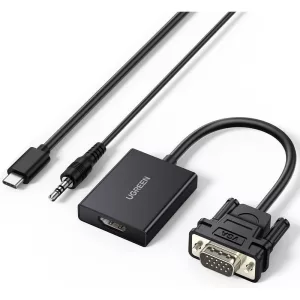 Adaptador Ugreen Vga A Hdmi Hembra Black
