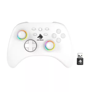 GAME PAD EAGLE WARRIOR GG06A SWITCH / ANDROID / PC / INALAMBRICO 2.4G CON XINPUT SIN SENSOR DE MOVIMIENTO BLANCO