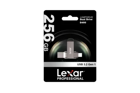 Pendrive Lexar 256GB JumpDrive Dual Drive D400 USB 3.2