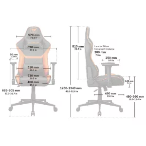 Silla Cougar Armor One V2 Gold F