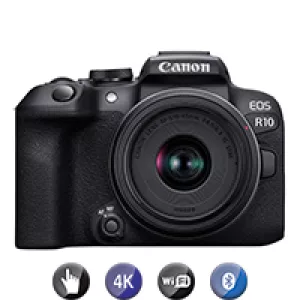 Cámara Digital Canon Eos R10 Mirrorless RF-S 18-45mm 24,2mp 4K