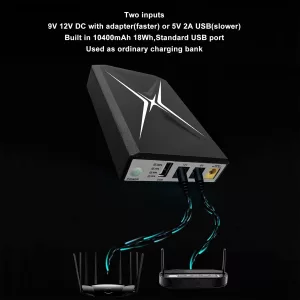 Mini Ups Luqeeg DC10400 Mini 10400mAh 18Wh