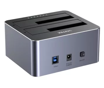 DOCKING STATION UNITEK  DUAL-BAY SATA 10GBPS (Y-3026GY01) - SPACE GREY