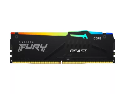 Kingston FURY Beast RGB - DDR5 - módulo - 16 GB - DIMM de 288 contactos - 2800 MHz / PC5-44800 - CL40 - 1.25 V - sin búfer - on-die ECC