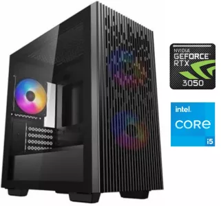 Equipo Gamer Core i5 12400F, 16GB, SSD 500GB, RTX 3050 6GB