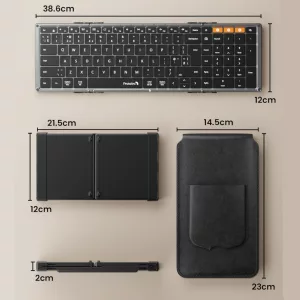 Teclado Retroiluminado Plegable Bluetooth ProtoArc Xk01-plus