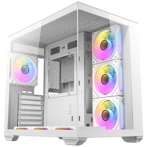 GABINETE GAMING ANTEC CX MIRROR C/ 7 VENTILADORES ARGB - WHITE