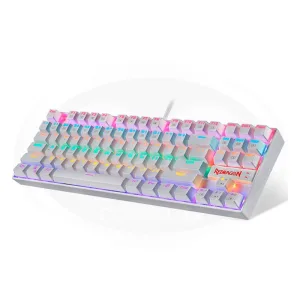 TECLADO MECANICO GAMING MECANICO REDRAGON KUMARA K552 RAINBOW CABLEADO - WHITE 