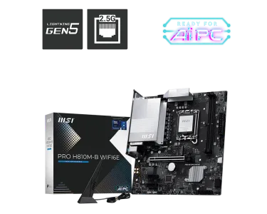 MOTHER MSI PRO H810M-B WIFI6E DDR5 LGA1851 