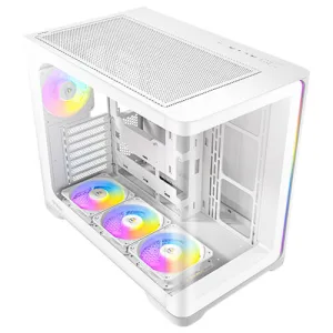 GABINETE ANTEC C5 CURVE ARGB C/4 VENTILADORES ARGB - WHITE