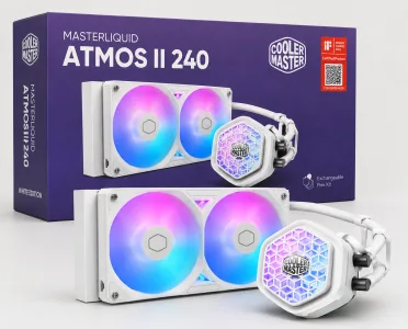 WATER COOLING - ENFRIAMIENTO LIQUIDO COOLER MASTER MASTERLIQUID ATMOS II VRM FAN ARGB 240 - WHITE