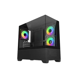 GABINETE COOLER MASTER ELITE 490 C/ 3 VENTILADORES ARGB - BLACK