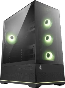 GABINETE GAMING MSI MAG PANO 110R PZ BLACK C/ 4 VENTILADORES ARGB