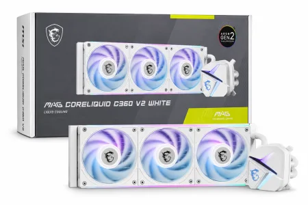 WATER COOLING - ENFRIAMIENTO LIQUIDO MSI MAG CORELIQUID C360 V2 ARGB - WHITE
