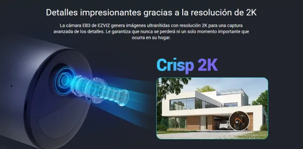 CAMARA EZVIZ EB3 EXTERIOR 2K WIFI A BATERÍA