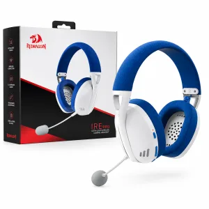 AURICULARES GAMING REDRAGON IRE PRO H848 INALAMBRICOS - BLUE/WHITE