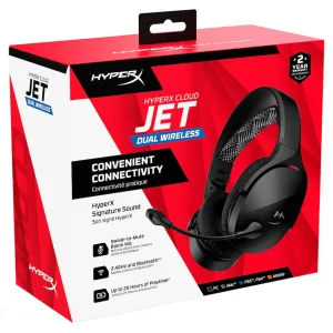 AURICULARES HYPERX CLOUD JET WIRELESS GAMING - BLACK