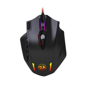 MOUSE GAMING REDRAGON IMPACT M908 RGB CABLEADO - BLACK