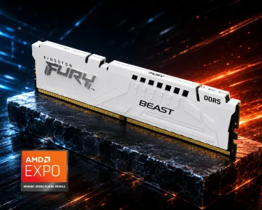 MEMORIA KINGSTON FURY BEAST EXPO AMD WHITE 16GB DDR5 5600MT/S 