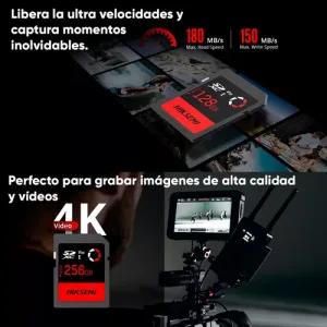 TARJETA DE MEMORIA SDXC HIKSEMI CAPTURE 256GB PARA CAMARA FOTOGRAFICA