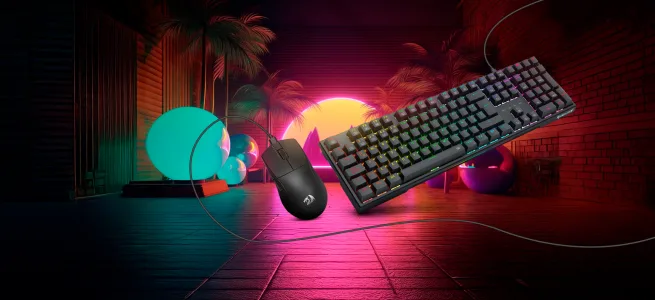 COMBO TECLADO Y MOUSE MECANICO GAMING REDRAGON S146 CABLEADO - BLACK