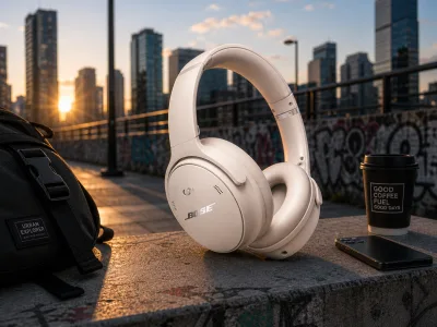 AURICULARES BOSE QUIETCOMFORT NOISE CANCELLING BLUETOOTH – WHITE SMOKE