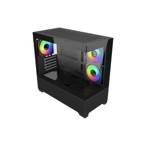 GABINETE COOLER MASTER ELITE 490 C/ 3 VENTILADORES ARGB - BLACK