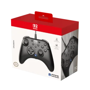 JOYSTICK HORI TURBO PARA NINTENDO SWITCH 2 BLACK - CABLEADO  