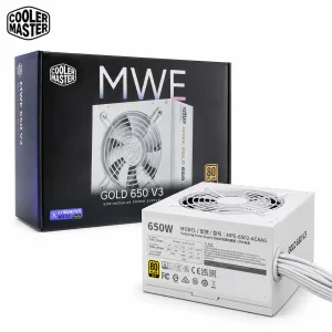 FUENTE COOLER MASTER MWE GOLD V3 650W WHITE 80 PLUS GOLD ATX 3.1 NO MODULAR