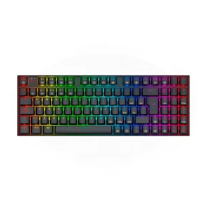 TECLADO GAMING MECANICO REDRAGON ZIGGS K669 COMPACTO RGB CABLEADO -  BLACK
